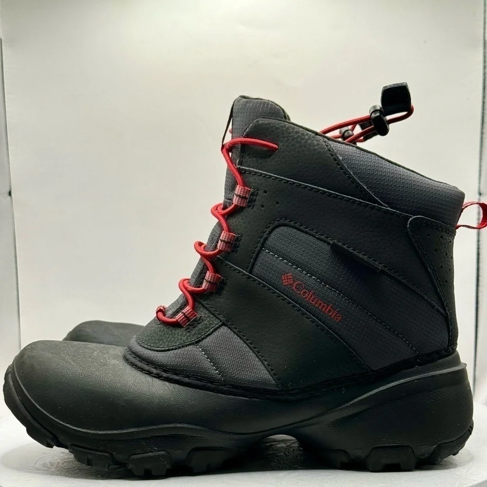 EUC Columbia Rope Tow Black Leather‎ Waterproof Winter Boots Women’s Sise…